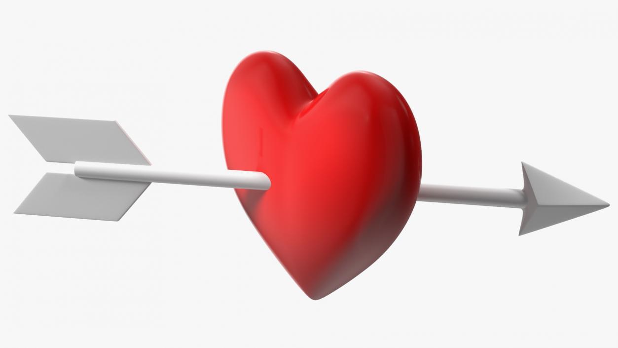 Heart with Arrow Emoji 2 3D model