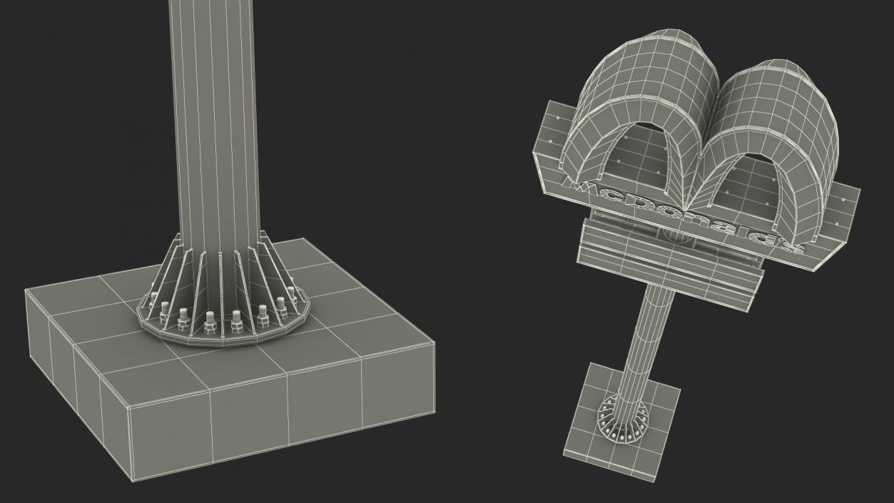 3D model McDonalds Pylon