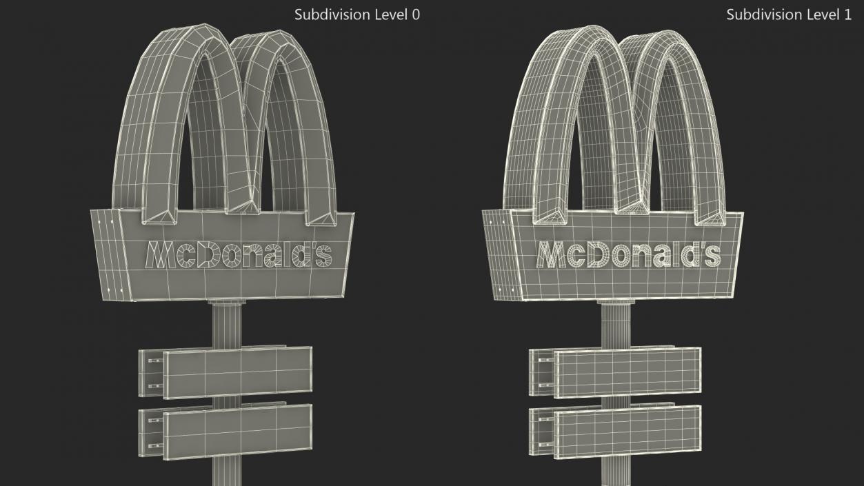 3D model McDonalds Pylon