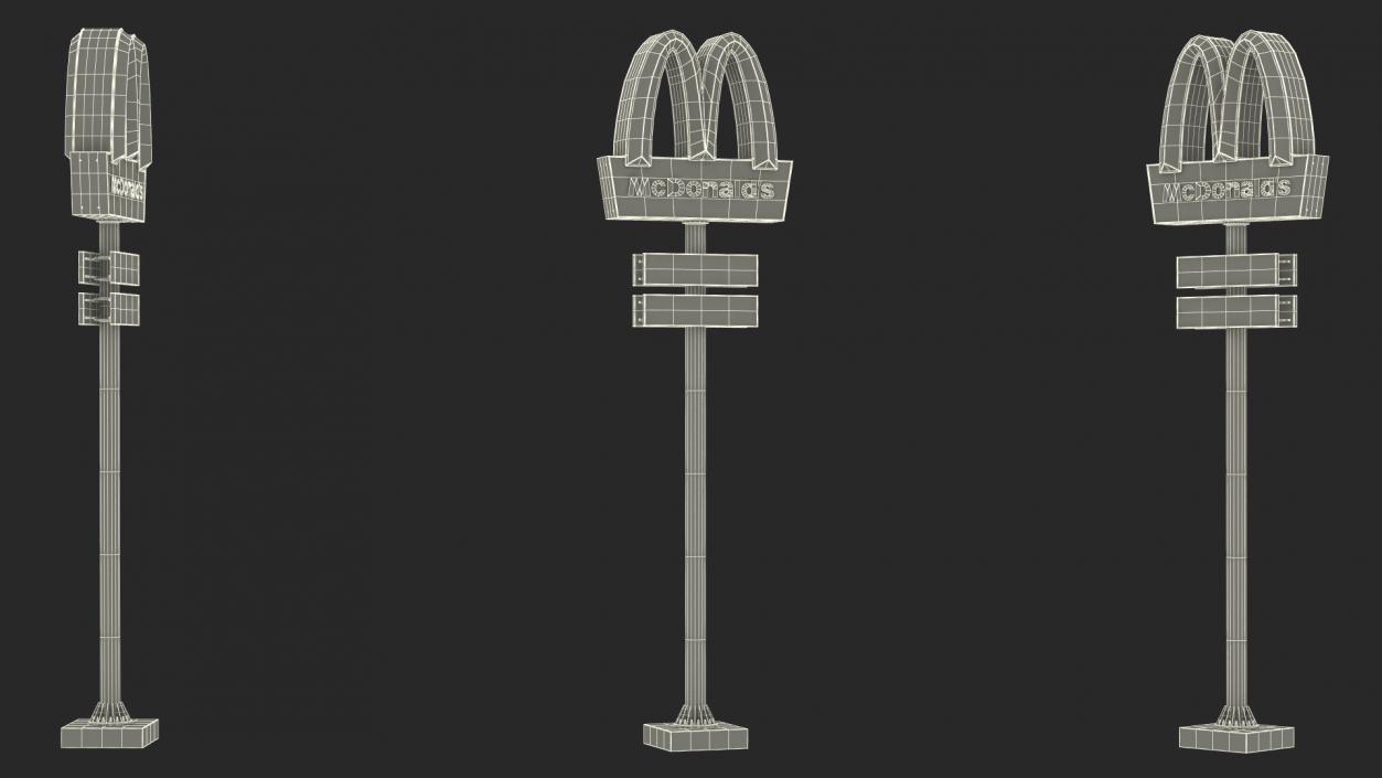 3D model McDonalds Pylon