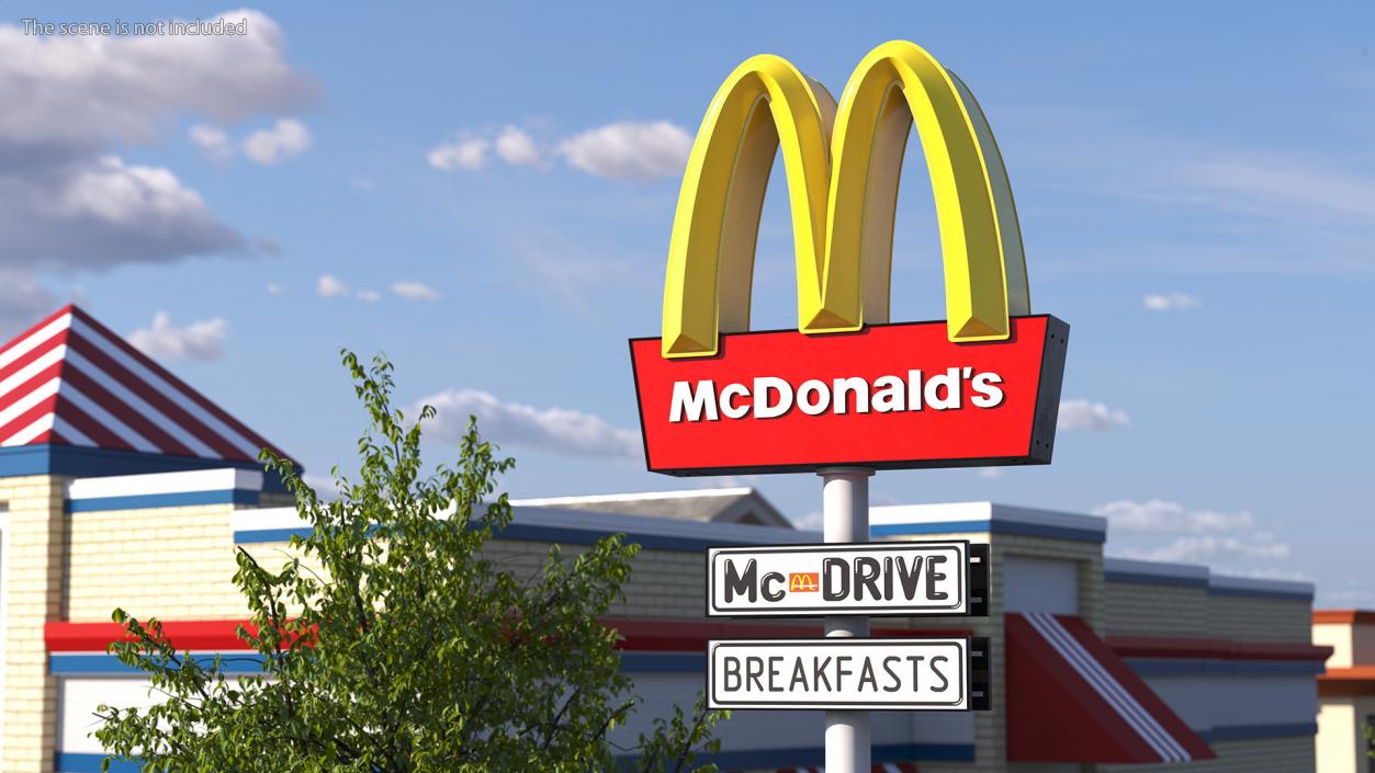 3D model McDonalds Pylon