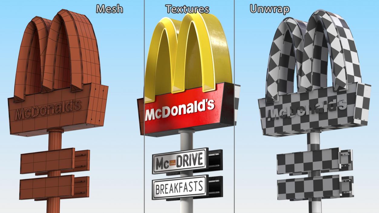 3D model McDonalds Pylon