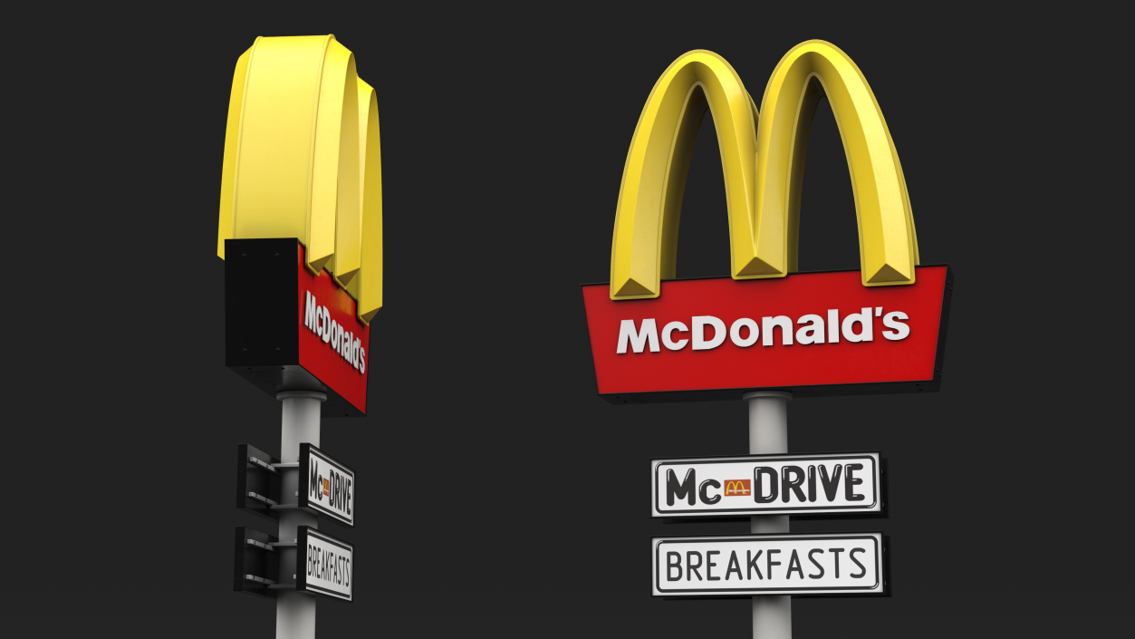 3D model McDonalds Pylon