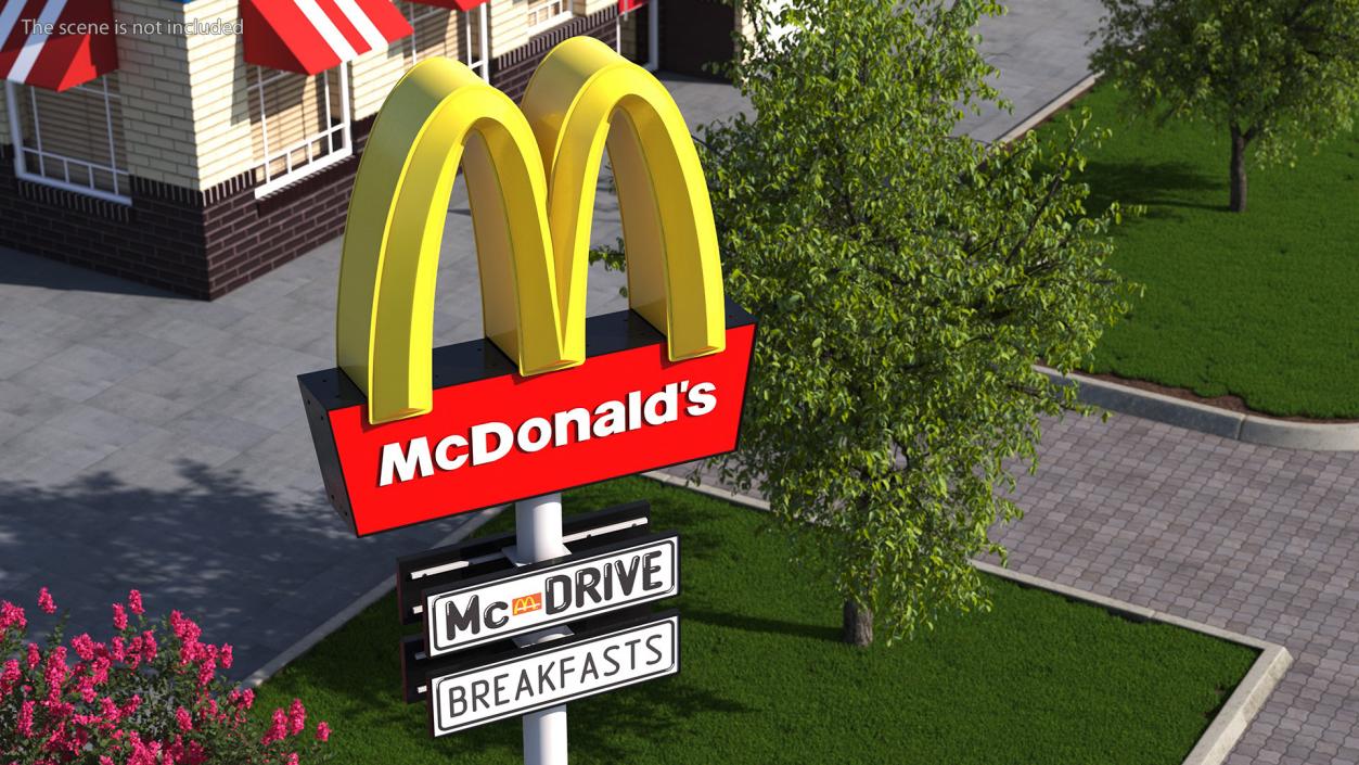 3D model McDonalds Pylon