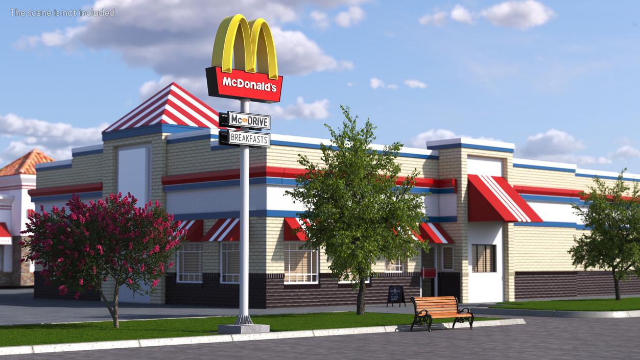 3D model McDonalds Pylon