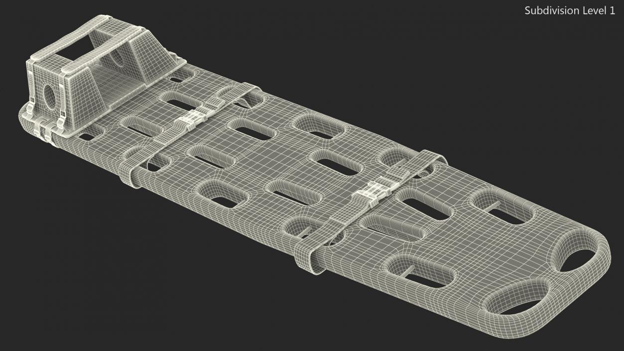 Spinal Board Stretcher 3D