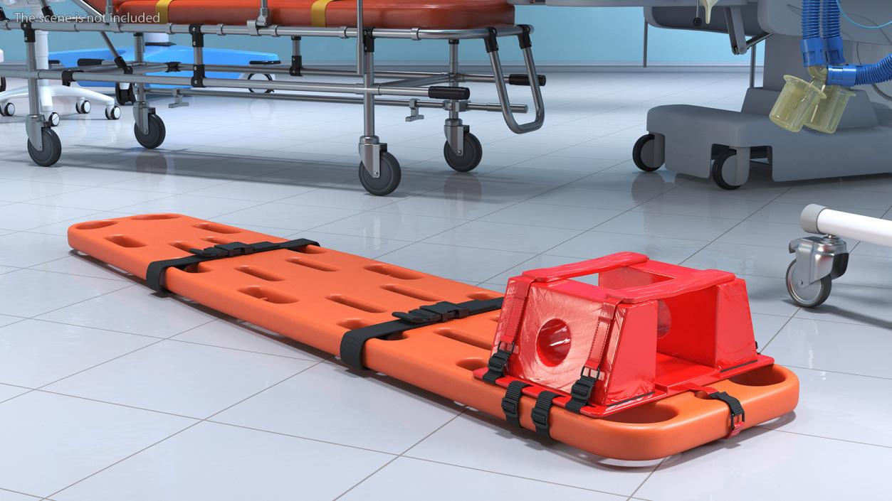 Spinal Board Stretcher 3D