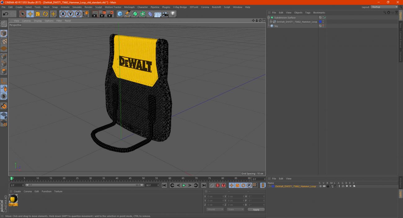 3D model DeWalt DWST1 75662 Hammer Loop