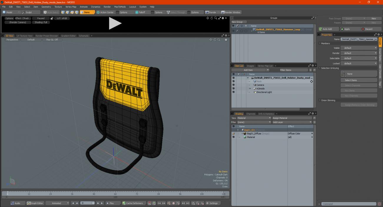 3D model DeWalt DWST1 75662 Hammer Loop