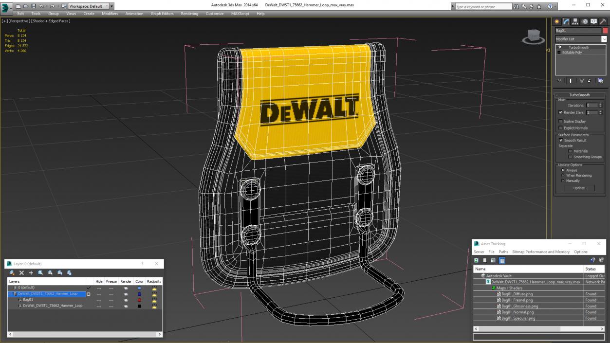 3D model DeWalt DWST1 75662 Hammer Loop