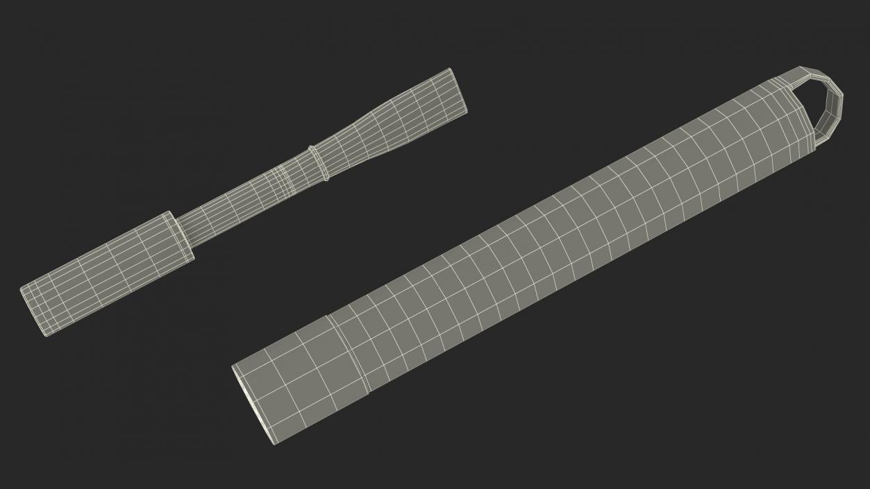 Woodwind Instrument Oboe Disassembled 3D