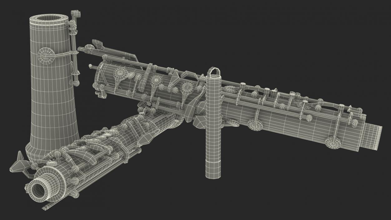 Woodwind Instrument Oboe Disassembled 3D