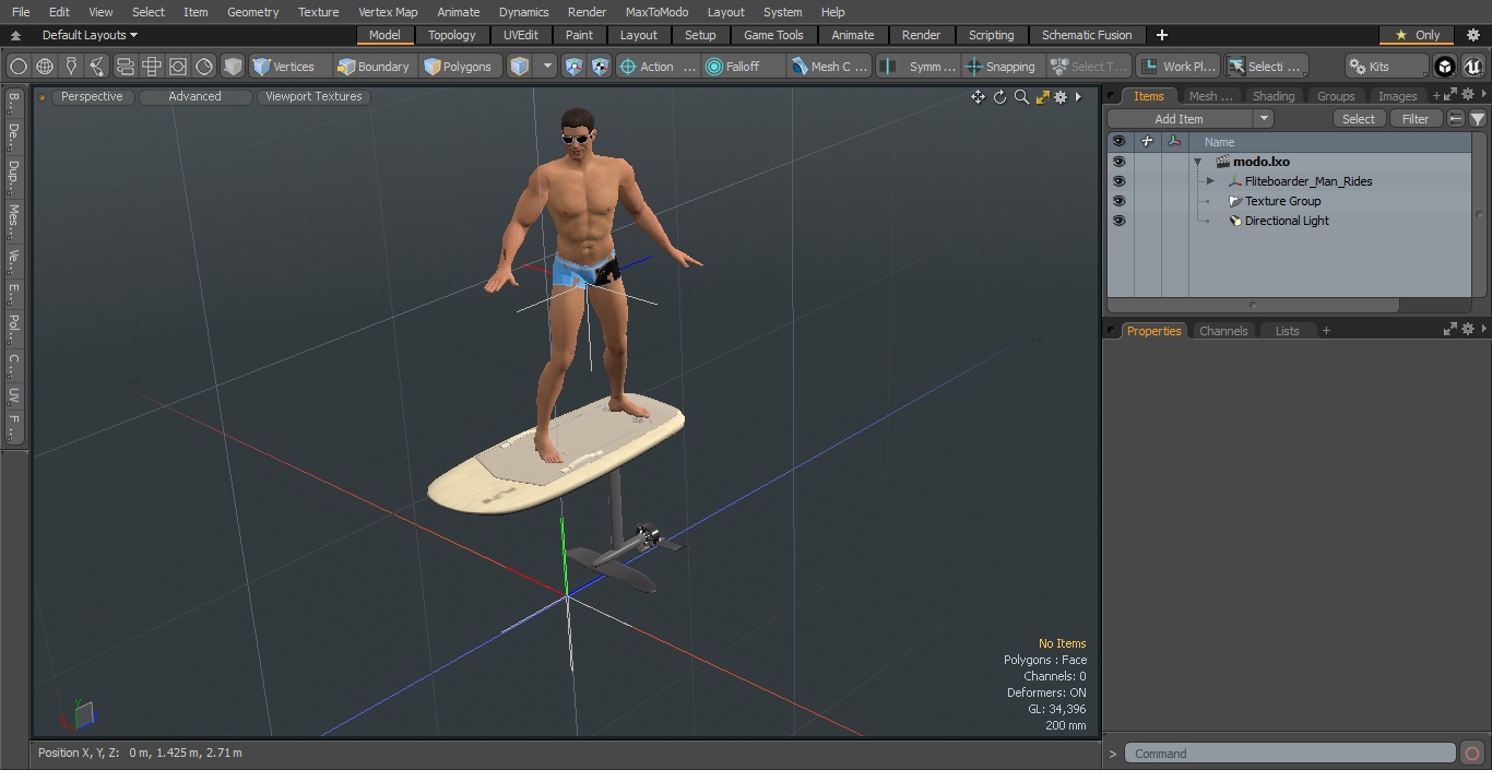 3D model Fliteboard Man Rides