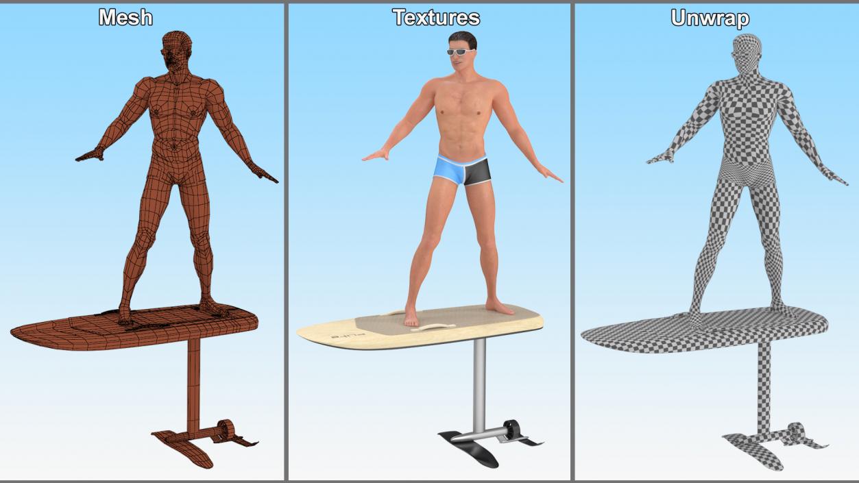 3D model Fliteboard Man Rides