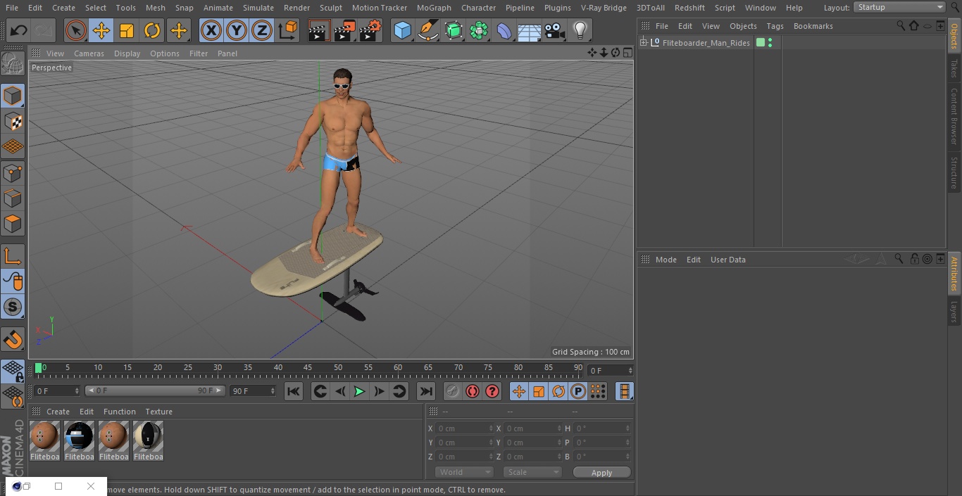 3D model Fliteboard Man Rides