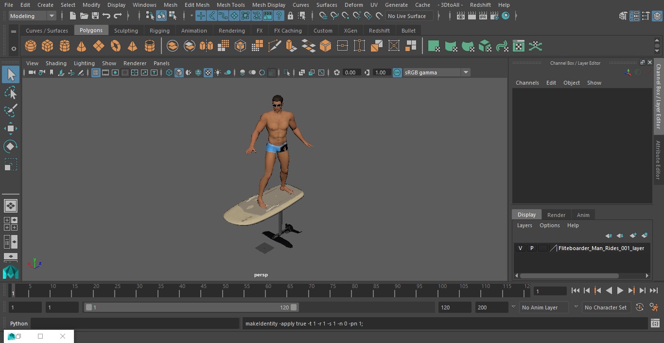 3D model Fliteboard Man Rides