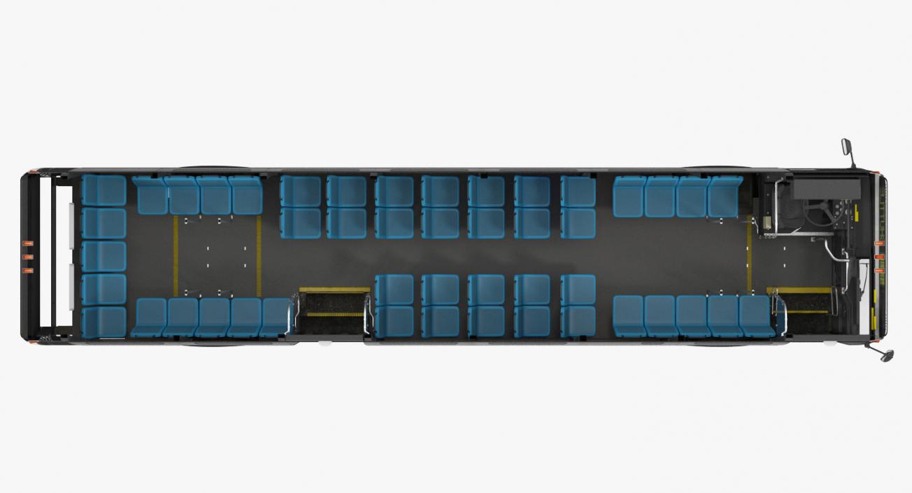 Flxible Metro D Municipal Bus 3D model