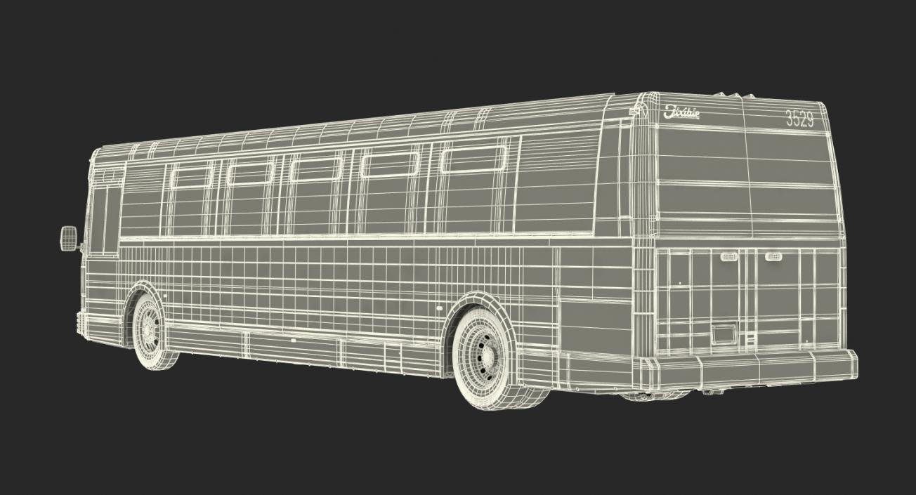 Flxible Metro D Municipal Bus 3D model