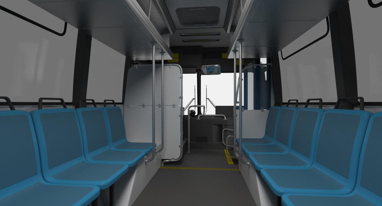 Flxible Metro D Municipal Bus 3D model