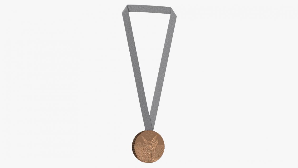 3D model Olympic Bronze Medal 2024