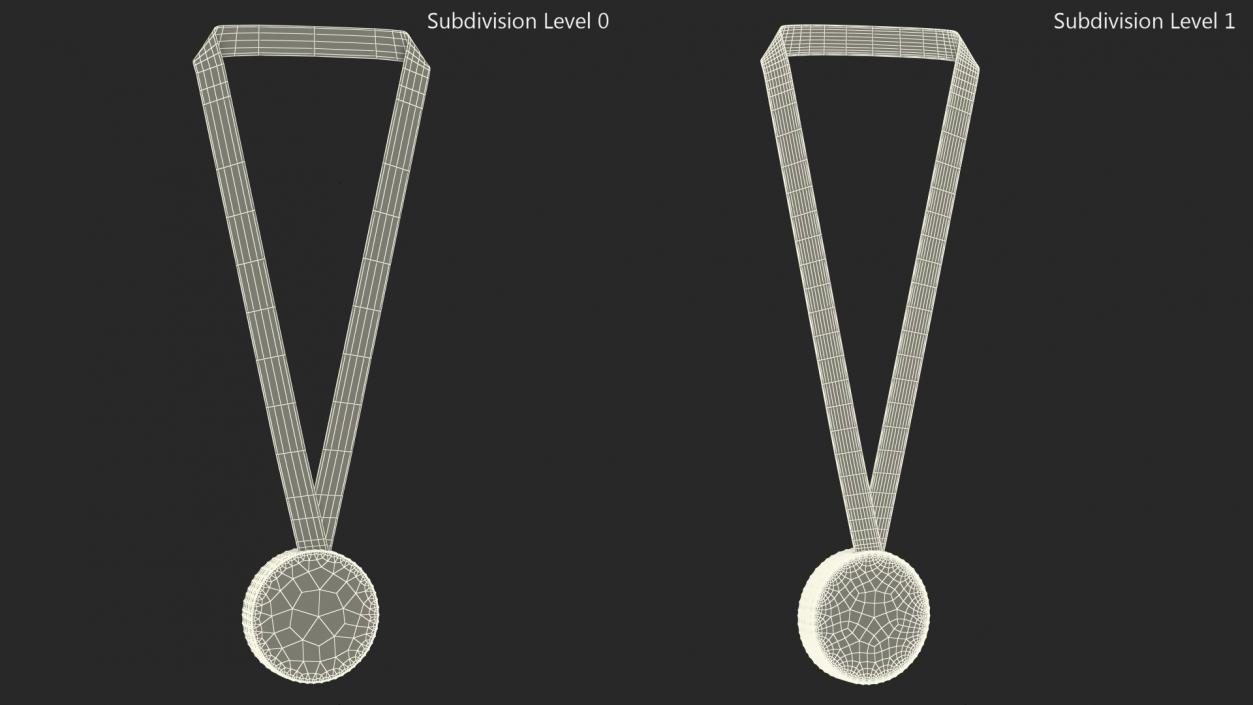 3D model Olympic Bronze Medal 2024