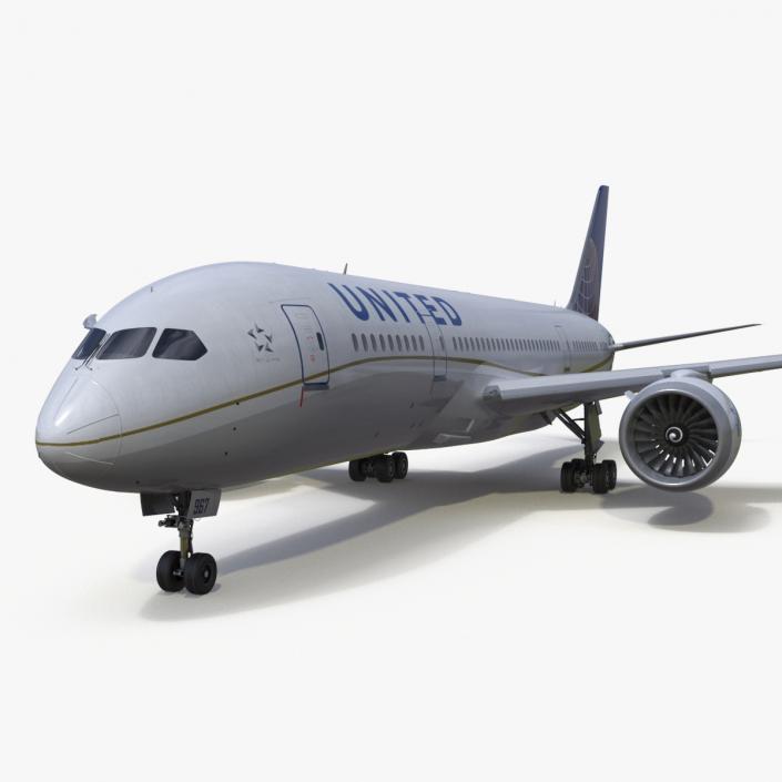 United Airlines Boeing 787-8 Dreamliner 3D model