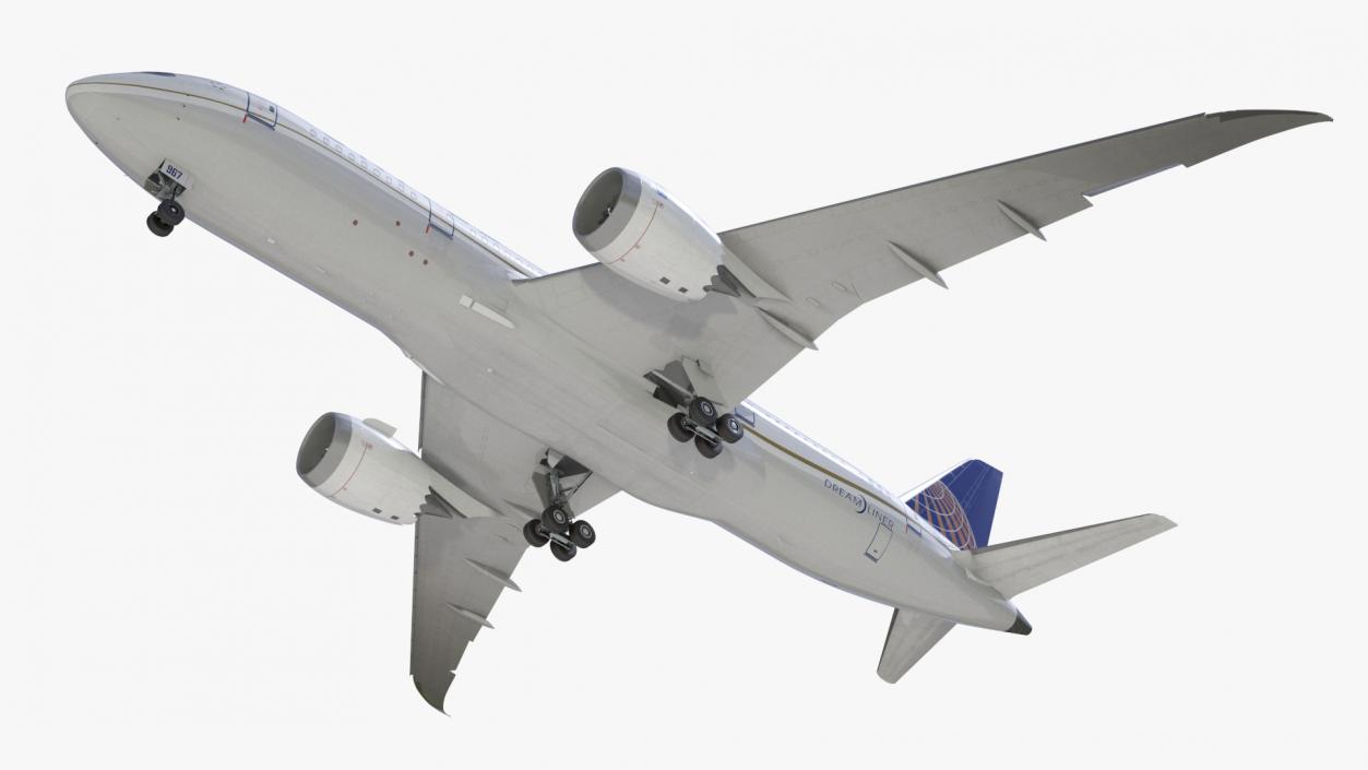 United Airlines Boeing 787-8 Dreamliner 3D model