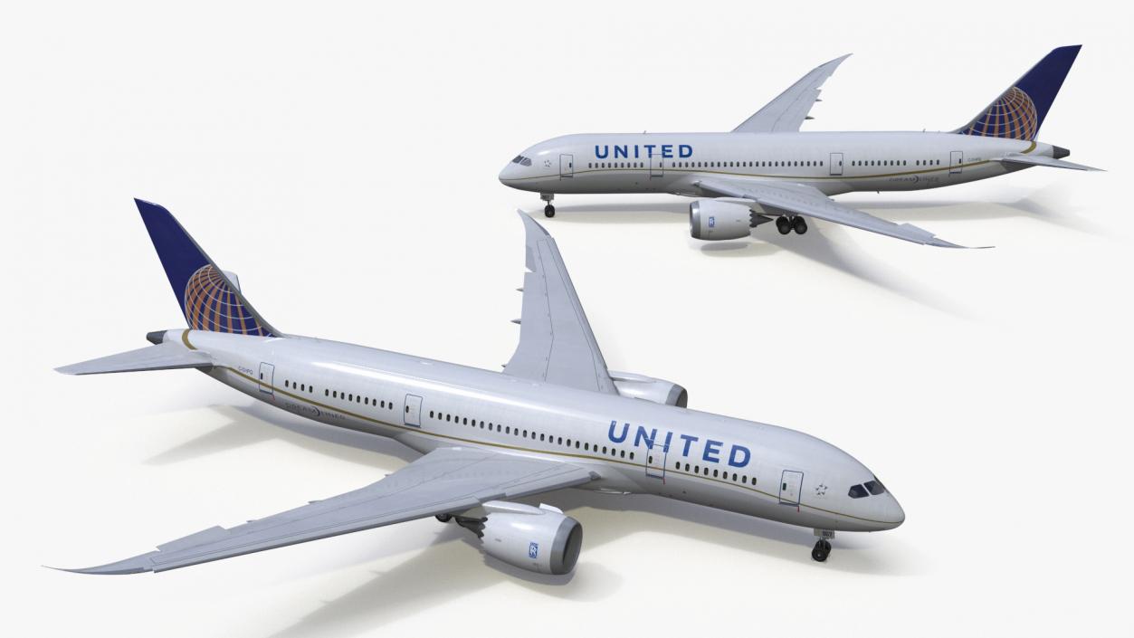 United Airlines Boeing 787-8 Dreamliner 3D model