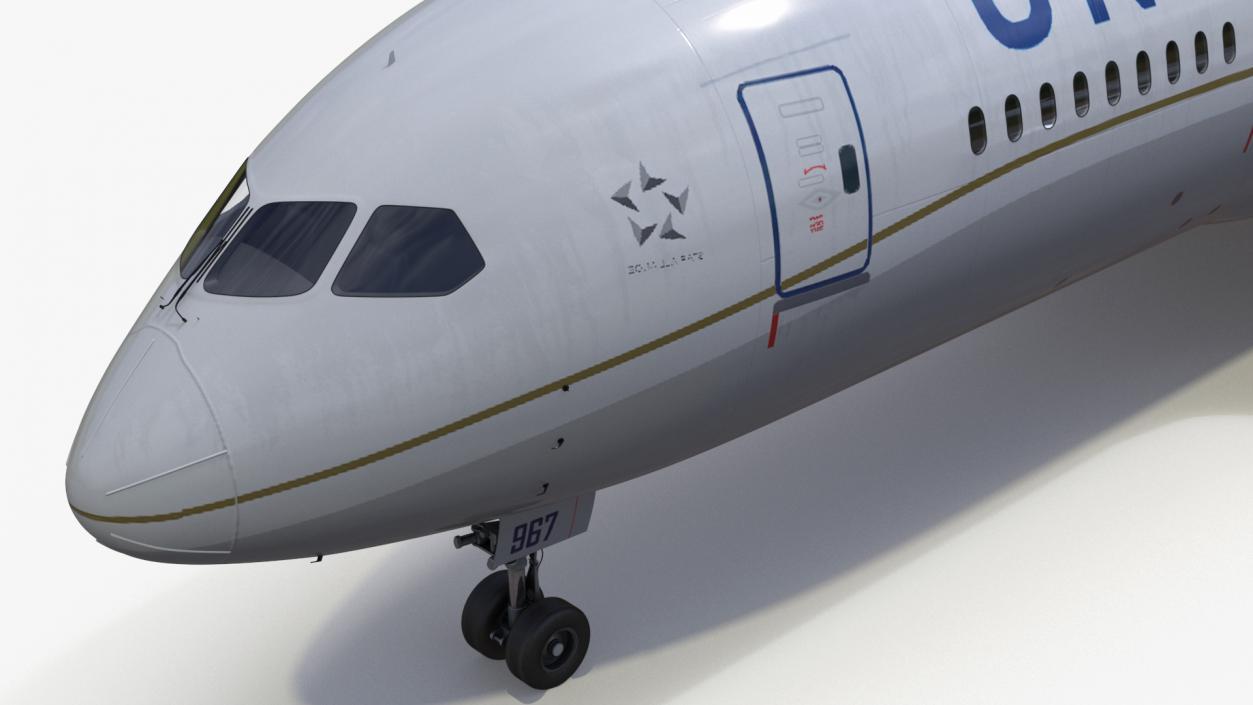 United Airlines Boeing 787-8 Dreamliner 3D model