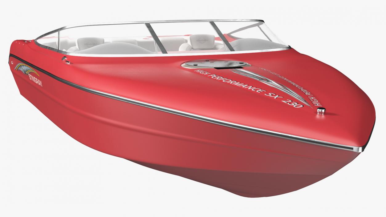 Stingray Boat Red 3D