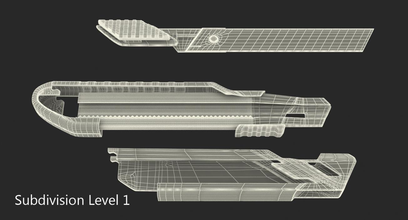 Stationery Knife Generic 3D model