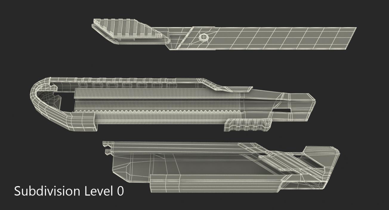 Stationery Knife Generic 3D model