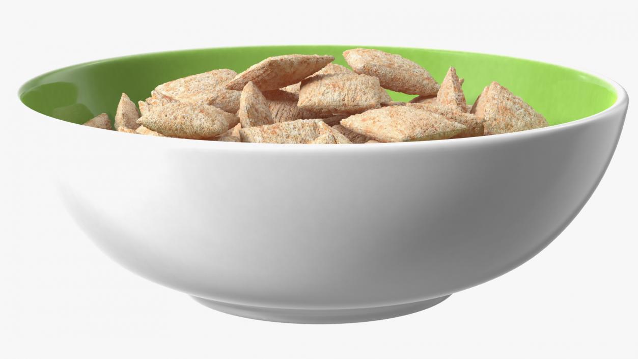 Full Bowl of Breakfast Cereal Pads 3D model