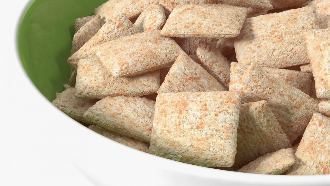 Full Bowl of Breakfast Cereal Pads 3D model