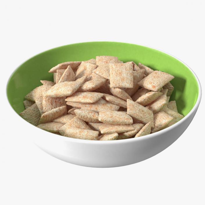 Full Bowl of Breakfast Cereal Pads 3D model