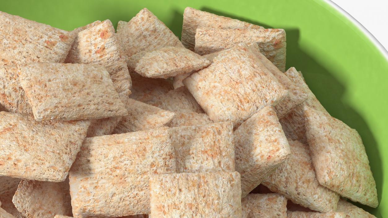 Full Bowl of Breakfast Cereal Pads 3D model