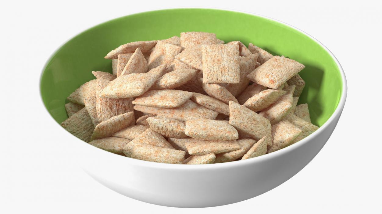 Full Bowl of Breakfast Cereal Pads 3D model