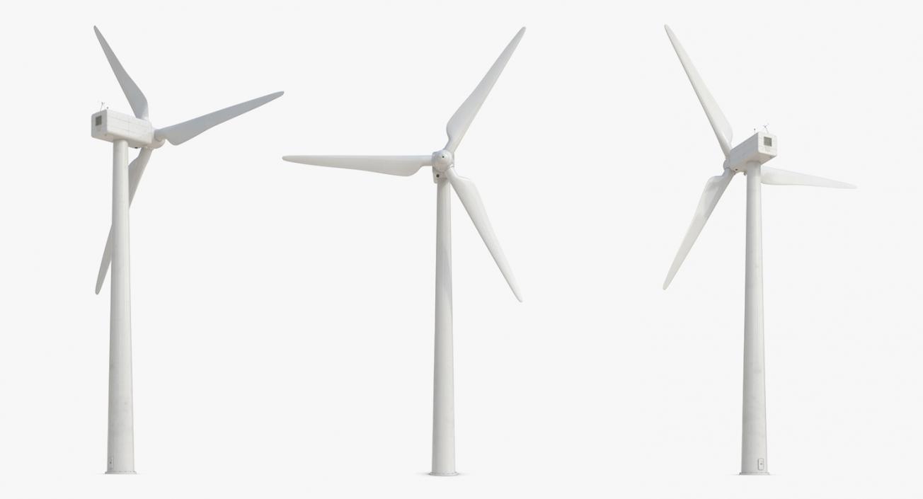 3D Wind Turbines Collection 2