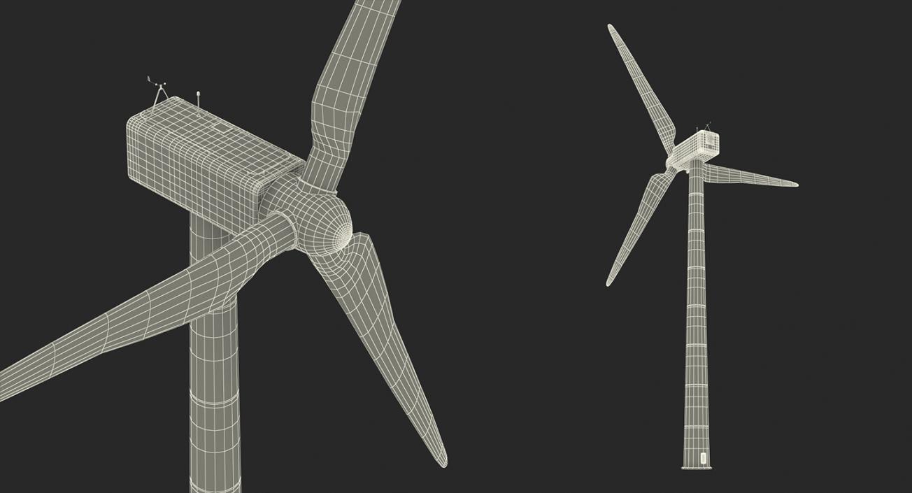 3D Wind Turbines Collection 2