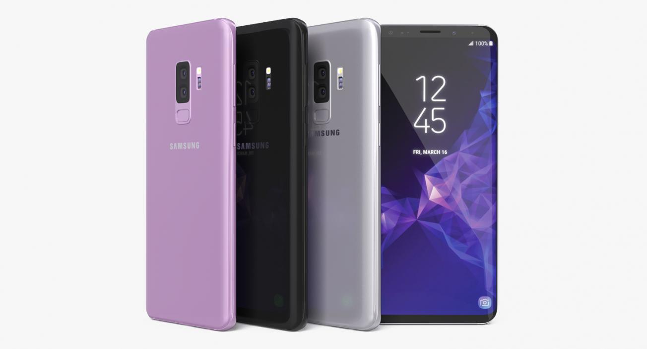 3D Samsung Galaxy S9 Plus Set