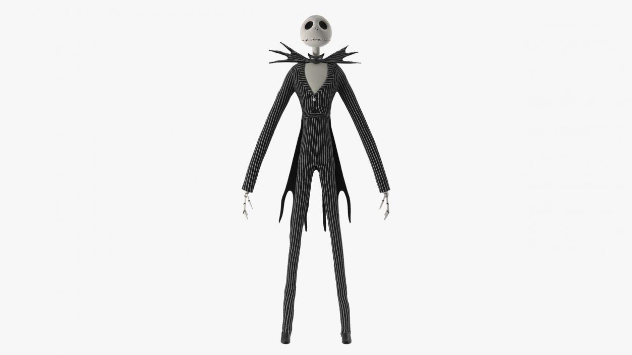 Jack Skellington Character Rigged for Cinema 4D 3D