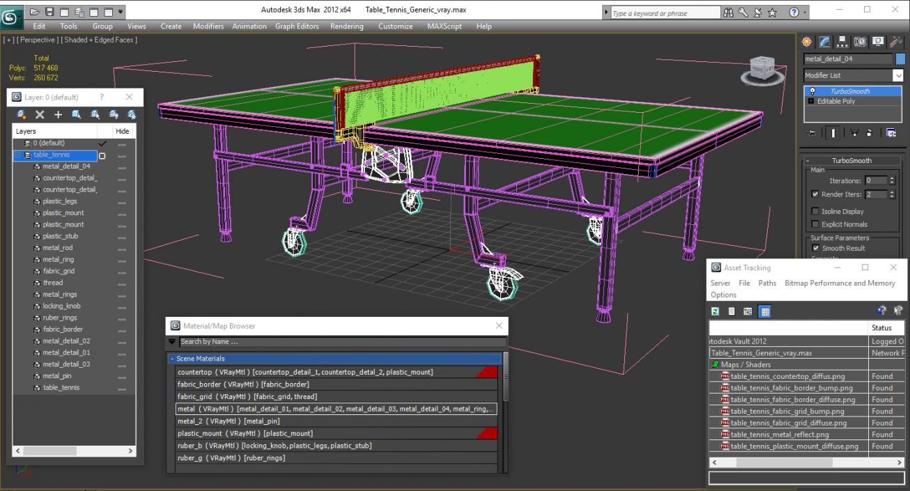 3D model Table Tennis Generic