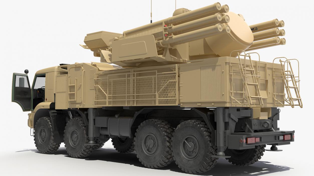 3D model Pantsir S1 SA-22 Desert Camo Rigged