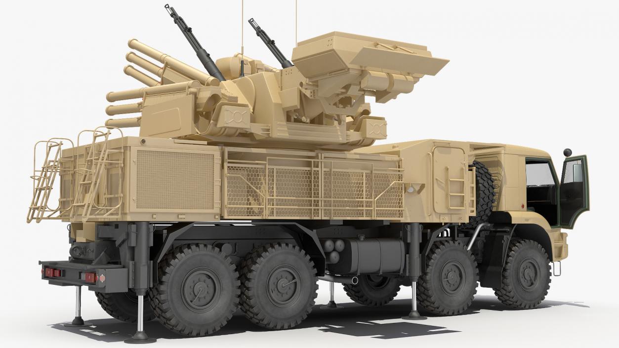 3D model Pantsir S1 SA-22 Desert Camo Rigged