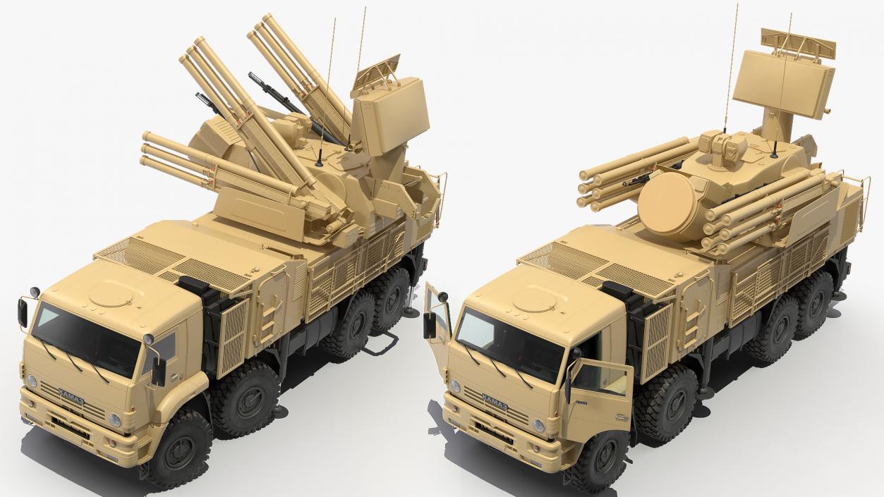 3D model Pantsir S1 SA-22 Desert Camo Rigged