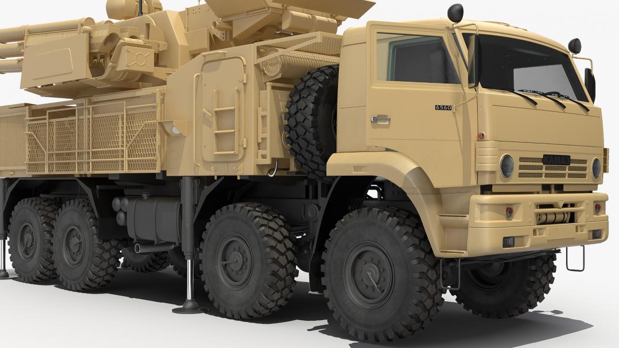 3D model Pantsir S1 SA-22 Desert Camo Rigged