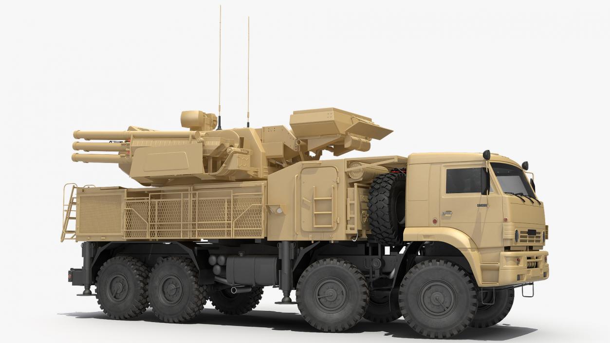 3D model Pantsir S1 SA-22 Desert Camo Rigged