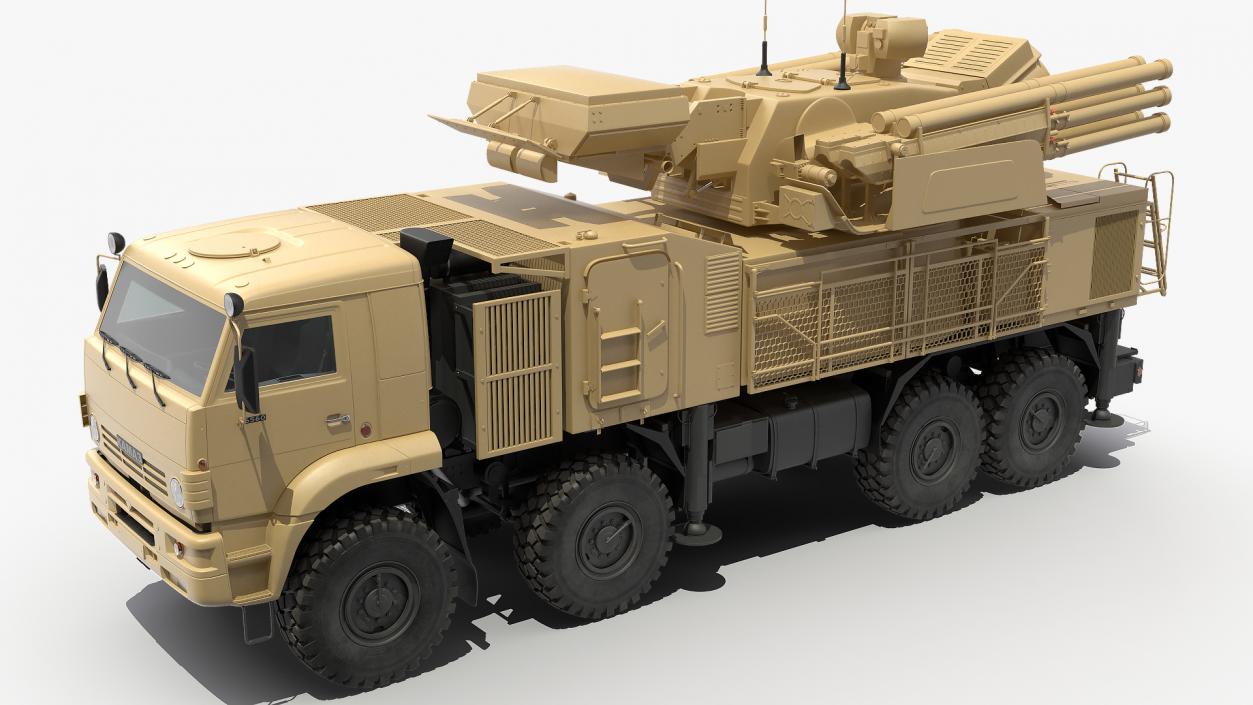 3D model Pantsir S1 SA-22 Desert Camo Rigged