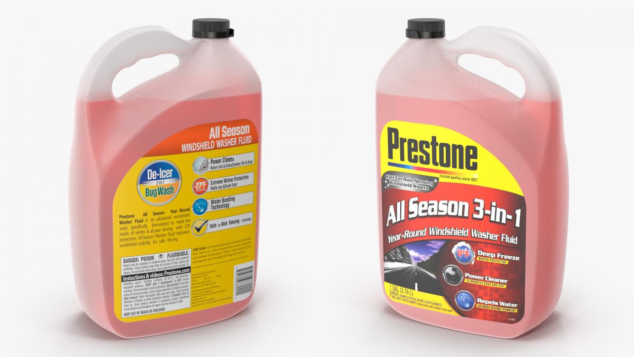 3D All Season Windshield Washer Fluid Prestone model