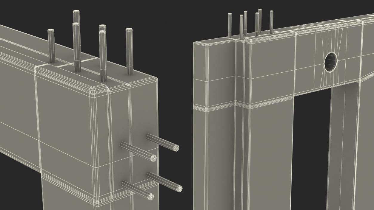 3D Precast Wall Panel model